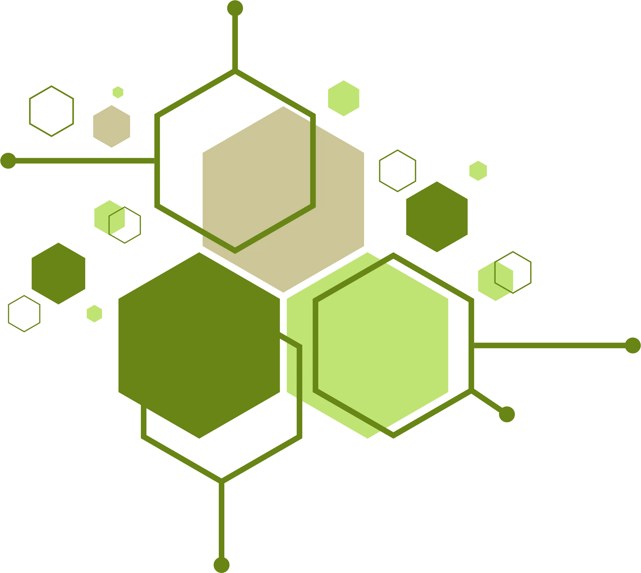 geometrische Molekühlstruktur