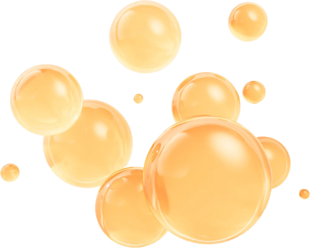 organgene Blubberblasen