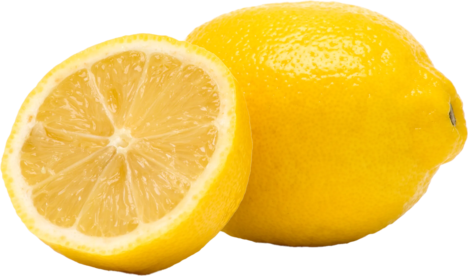 frische aufgeschnittene Zitrone