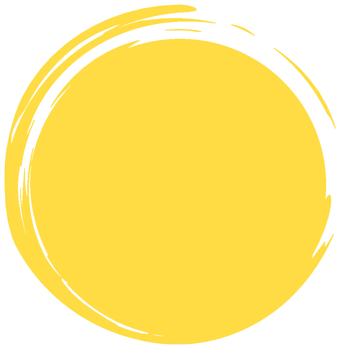 gezeichnete gelbe Sonne